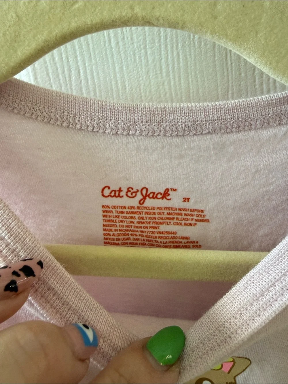 Cat & Jack 2T Pink Cat Pool Float Tank Top